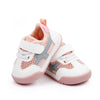 D2678 Autumn Baby Shoes Super Skin Children Sport White Shoees, Size: 18(Single Net Pink)