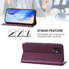 For Samsung Galaxy XCover 6 Pro RC01 Dual-Folded Magnetic Suction RFID Leather Phone Case(Violet)