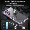 For Samsung Galaxy S25 Ultra 5G HD Full Cover Magnetic Metal Tempered Glass Phone Case(Black)