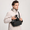 Cwatcun D133 Camera Chest Bag Multi-functional Handheld Slanting Cross Shoulder Camera Casual Bag, Color: Small Black