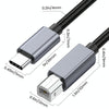USB-C / Type-C to USB-B BM Printer MIDI Keyboard Adapter Cable, Length:1.8m