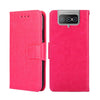 For Asus Zenfone 8 Flip Crystal Texture Leather Phone Case(Rose Red)