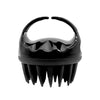 Round Hair Washing Brush Silicone Wet & Dry Multipurpose Massage Brush(Black)