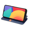 For Alcatel 1S 2021 Cubic Grid Pressed Horizontal Flip Magnetic PU Leather Case with Holder & Card Slots & Wallet(Blue)