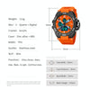 STRYVE S8026 Sports Colorful Night Light Electronic Waterproof Watch Multifunctional Student Watch(Gold)