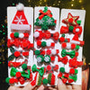10-in-1 Children Hairpin Set Cute Girls Christmas Hairpins, Style: NO.2 Bow