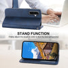 For Samsung Galaxy A36 Cubic Grid Calf Texture Magnetic Leather Phone Case(Blue)