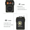 HanRongda HRD-700 Full Band Bluetooth MP3 Play Radio Station Memory Mechanical Tuning Radio(Green)