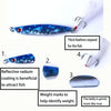 HENGJIA 7 PCS Metal Lures Iron 8cm/40g Fishing Lures Bait with Feather Hook