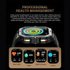 LEMFO C28 2.02 inch Sport Smart Watch, Support Bluetooth Call / Sleep / Blood Oxygen / Heart Rate / Blood Pressure Health Monitor(Black)