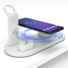 HQ-UD15 Rotatable Wireless Charging Base with Stand for Phones / iWatches / AirPods (White)
