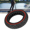 For Ninebot Max G30 10 X 2.5 Inch  (60/70-6.5) Scooter Solid Rubber Tire Red Line
