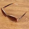 Retro UV400 UV Protection PC Frame AC Lens Sunglasses(Coffee)