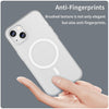 For iPhone 13 MagSafe Frosted Translucent TPU + PC Full Coverage Phone Case(White)