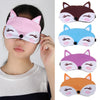 Cute Fox 3D Sleep Mask Rest Travel Sleeping Cover Sleep Ice Mask(Coffee)