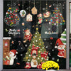 Christmas Window Decoration Poster Santa Claus Elk Snowflake Glass Wall Stickers, Style: SD-02 45x60cm