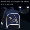 6623 Cartoon Load-reducing Children Schoolbag with Reflective Strips, Size: L (Royal Blue)