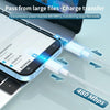 27W PD USB-C / Type-C to 8 Pin Fast Charging Braided Data Cable, Cable Length: 1m(Blue)