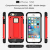 Tough Armor TPU + PC Combination Case for iPhone SE & 5 & 5s(Red)