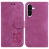 For Samsung Galaxy A26 5G Little Tiger Embossed Leather Phone Case(Rose Red)