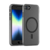 For iPhone SE 2022 / 2020 / 8 MagSafe Frosted Translucent TPU + PC Full Coverage Phone Case(Black)