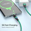 ENKAY PD60W Type-C to Type-C / 8 Pin / Micro USB Magnetic 540 Degrees Rotating Fast Charging Cable, Length:2m(Black)