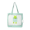 Breathable Canvas Cat Carrier Bag, Green - Large, Portable & Secure