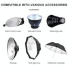 TRIOPO Oubao TTR600W Studio Flash with E27 150W Light Bulb