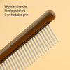 Wood Pet Comb | Flea & Loose Hair Grooming | Cat & Dog