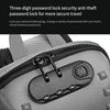 Ozuko 9283 Men Outdoor Anti-theft Chest Bag Rivet Messenger Bag with External USB Charging Port(Orange)