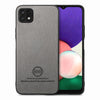 For Samsung Galaxy A22 5G Twill Fabric Leather Skin Back Phone Case(Gray)