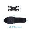 For 4.5-7 inch Phone Zipper Pocket Removable Rotating Arm Belt Bag Running Riding Phone Case(4 Claw Black)