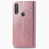 For  Alcatel 1S (2020) Embossed Mandala Pattern TPU + PU Horizontal Flip Leather Case with Holder & Three Card Slots & Wallet(Rose Gold)