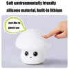Silicone Colorful Mushroom Night Light Bedside Sleeping Table Lamp, Power source: 0.8W(Cute Mushroom)