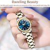 OLEVS 7003 Women Multifunctional Waterproof Mechanical Watch(Gold + Blue)