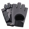 Outdoor Half-finger Cycling Fitness Non-slip Breathable Thin Sports Gloves, Size:M(Grey)