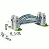 3 PCS 3D Puzzle Mini World Building Model Children Assembling Intellectual Toys(Sydney Bridge)