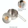 Outdoor Multifunctional 304 Stainless Steel Burning Kettle(1L)