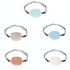 Children Silk Blackout Eye Mask Strabismus Correction Covering Eye Patch(Champagne White Edge)