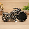 Cartoon Motorcycle Alarm Clock Bedroom Plastic Pointer Alarm Clock, Size: 23*13*6cm(Black)