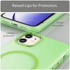 For iPhone 11 MagSafe Frosted Translucent TPU + PC Full Coverage Phone Case(Green)