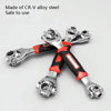 CY-0015 Multi-Function Universal Sleeve Wrench, Specification: 12-19mm 8 In 1