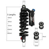 DNM RCP2S Mountain Bike Oil Spring Rear Shock Absorber Soft Tail Frame Rear Bladder, Size:220mm(With 24mm Bushing)