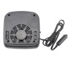 DC 12V Car Auto Vehicle Electronic Heater Fan(Black)
