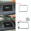 3 in 1 Car Carbon Fiber Front Passenger Seat Air Outlet Decorative Sticker for Honda Civic 8th Generation 2006-2011, Left Drive