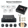 T1 Vehicle-mounted Solar Wireless Tire Pressure Monitoring System General-purpose Vehicle Tire Pressure Thermometer(Black)