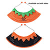 Halloween Pet Cloak, Small, Orange/Black, Reversible, Soft Plush