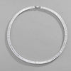 NL102 Encrusted Zirconium Cuban Bracelet, Size: 20cm (Silver)