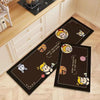 50 x 80cm+50 x 160cm 2pcs / Set Household Kitchen Oil-Absorbing Cartoon Pad Bathroom Non-Slip Quick-Drying Mat(Wonderland)
