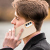 For Samsung Galaxy A15 4G Frosted Translucent TPU Hybrid PC Full Coverage Phone Case(Orange)